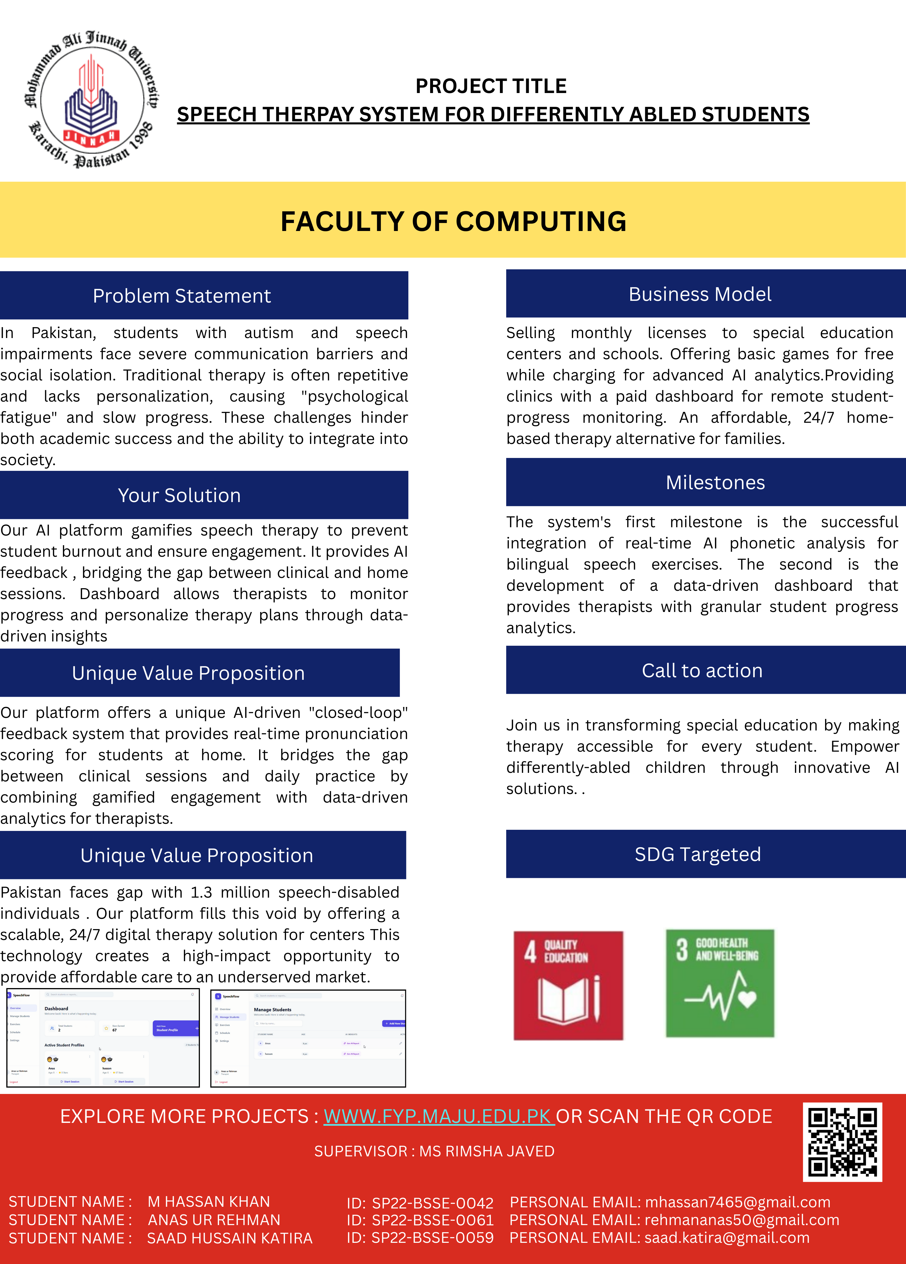 Speech Therapy System For Differently-Abled Students